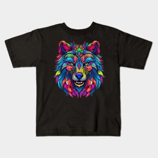 Wolf Smiling Kids T-Shirt